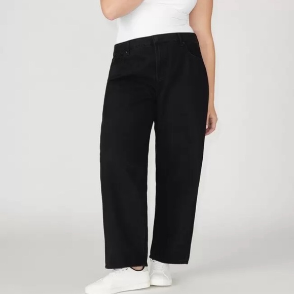 NWT Eloquii Women's Black The Loose Jeans Size 20 - Picture 1 of 8